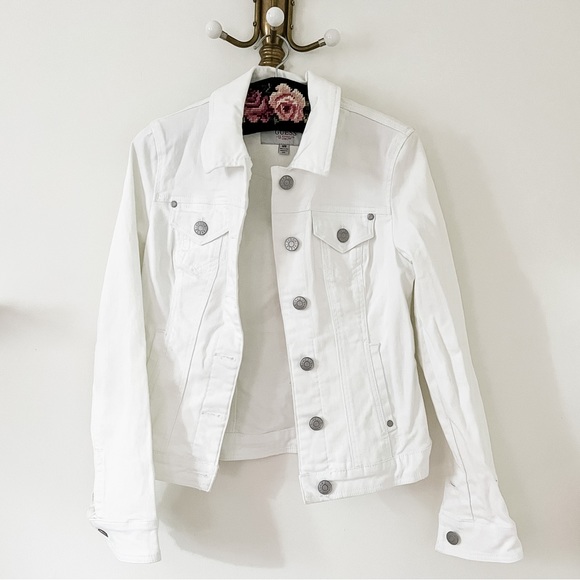 GUESS White Jean Jacket - Picture 1 of 3